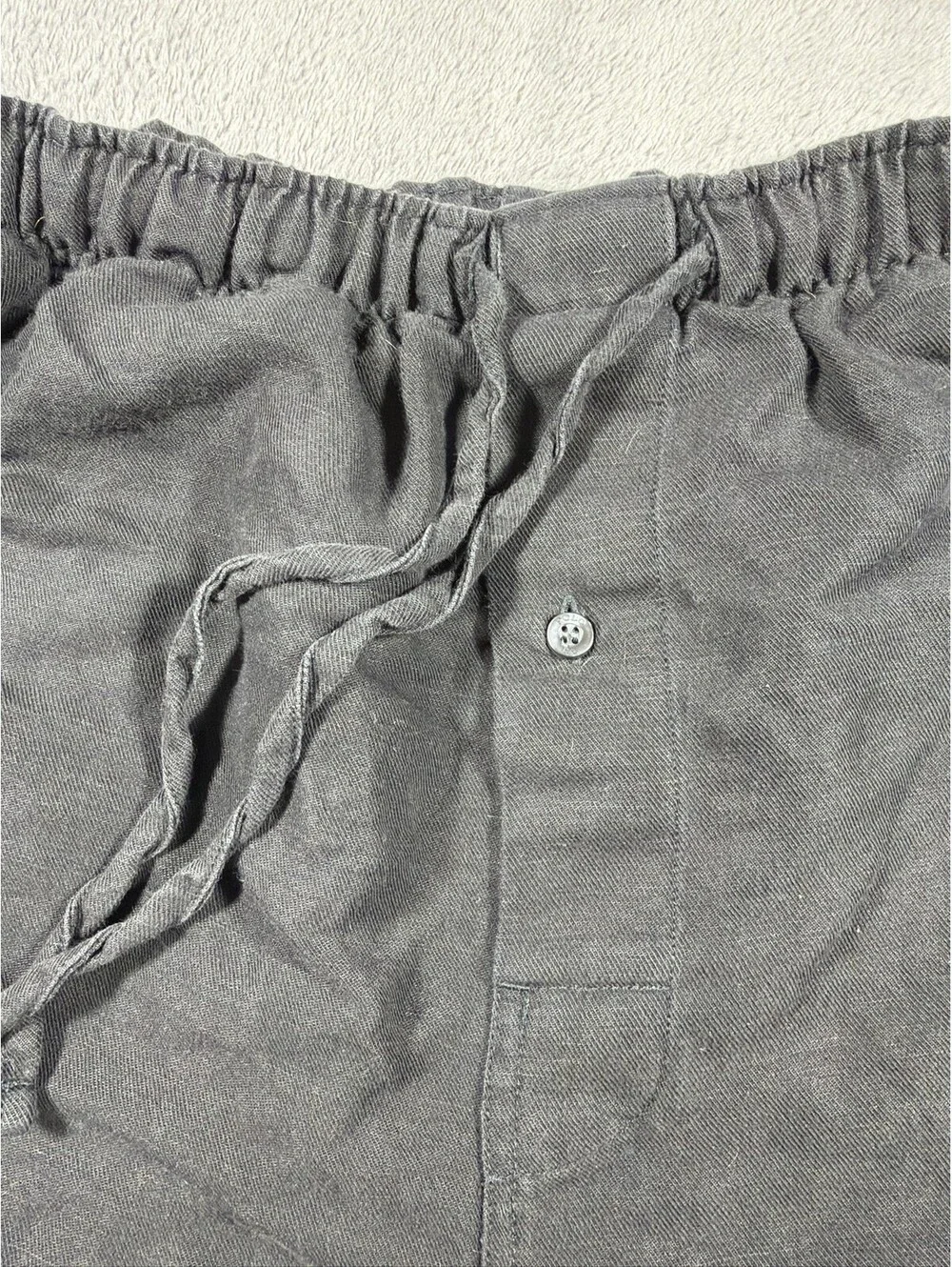 Polo Ralph Lauren Black Cotton Drawstring Lounge Shorts Men